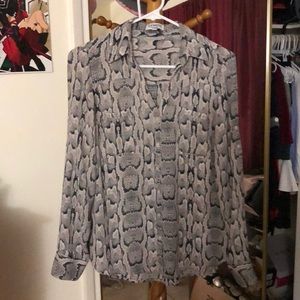 Express Snake-print blouse